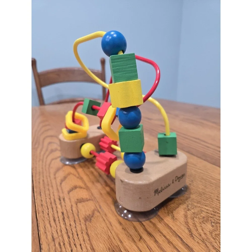 Melissa & Doug My First Bead Maze Wooden Toddler Toy Suction Cup Activity
